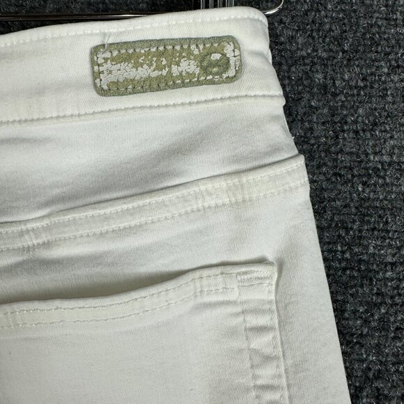 AG Adriano Goldschmied Jeans Womens 31 The Middi Mid Rise Leggings White Stretch - Picture 10 of 10